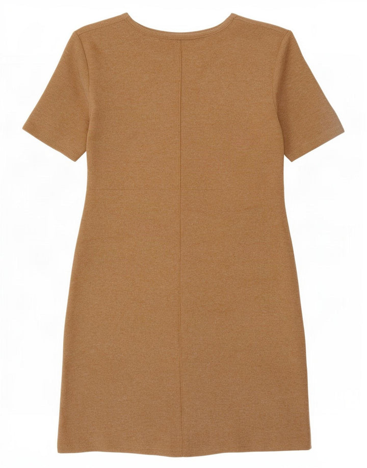 Zara Robe droite pour femme UK 10 Petit Beige