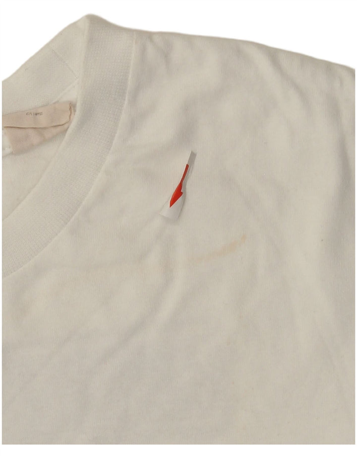 Timberland T-Shirt Graphique Homme Grand Blanc Coton