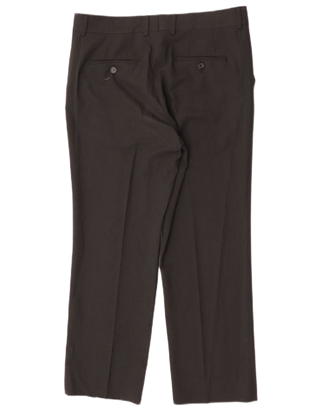 Zara Pantalon de costume droit pour homme EU 44 Large W34 L27 Noir Polyester
