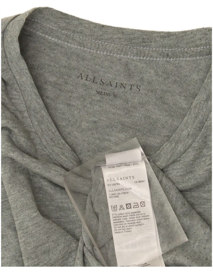 All Saints T-Shirt Homme Vert Moyen Coton