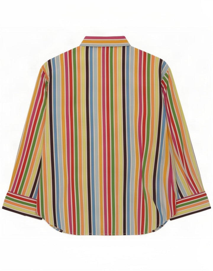 Chemise Femme Lacoste Taille 42 Coton Rayé Multicolore Moyen