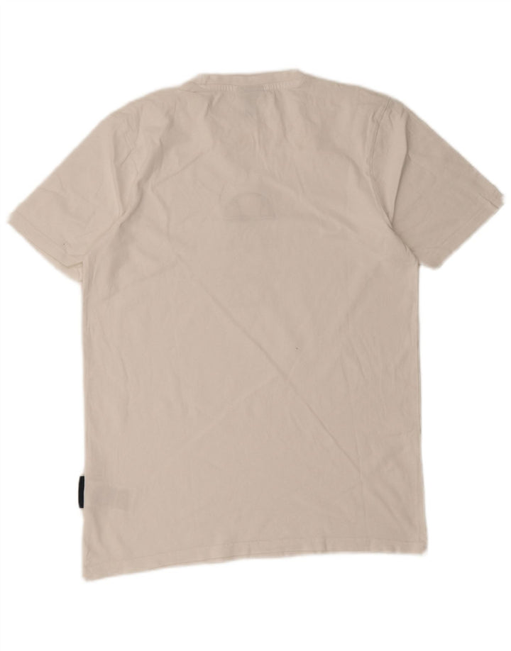 Ellesse T-Shirt Graphique Homme Blanc Moyen Coton
