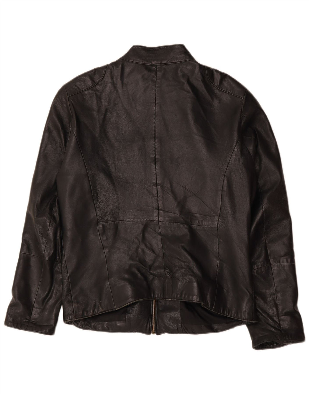 Veste Motorstyle Femme Vintage EU 42 Grand Colorblock Noir