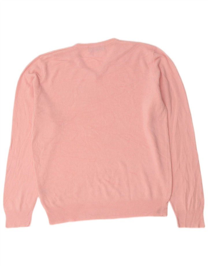 Marks & Spencer Pull Blue Harbor Col V Homme Rose Moyen Acrylique