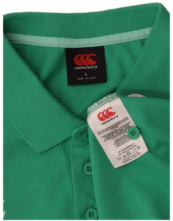 Canterbury Polo IRFU Homme Grand Vert Polyester