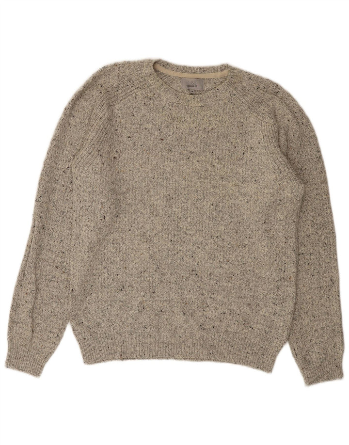 Marks & Spencer Pull col rond homme gris moyen moucheté