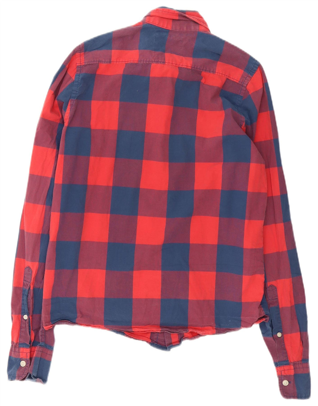 HOLLISTER Chemise Homme Rouge Moyen Plaid Coton
