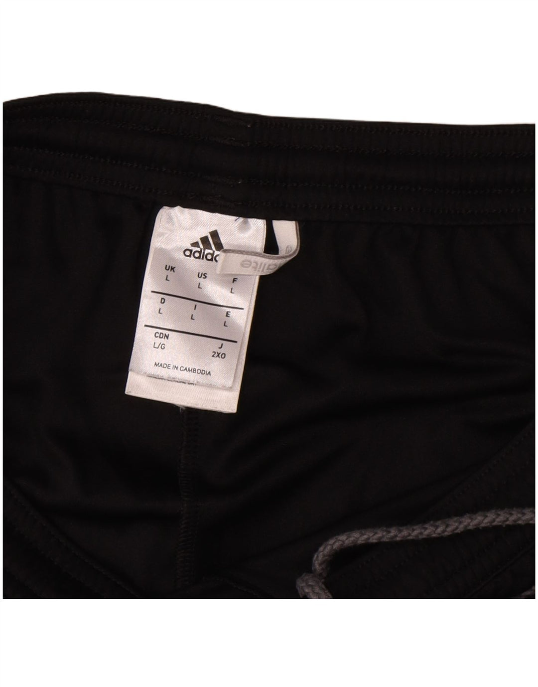 Adidas Short de sport Climalite pour homme en polyester color block Noir Taille L