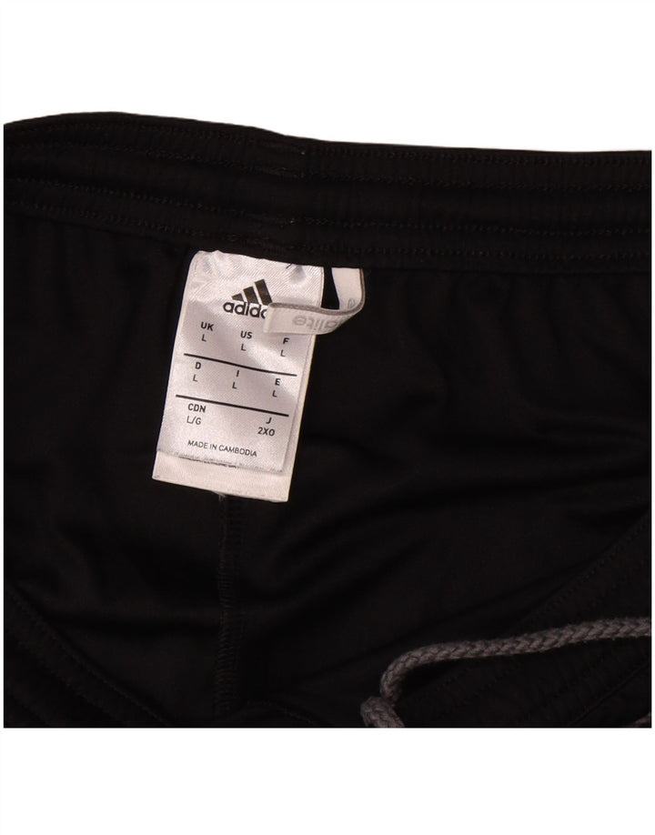 Adidas Short de sport Climalite pour homme en polyester color block Noir Taille L