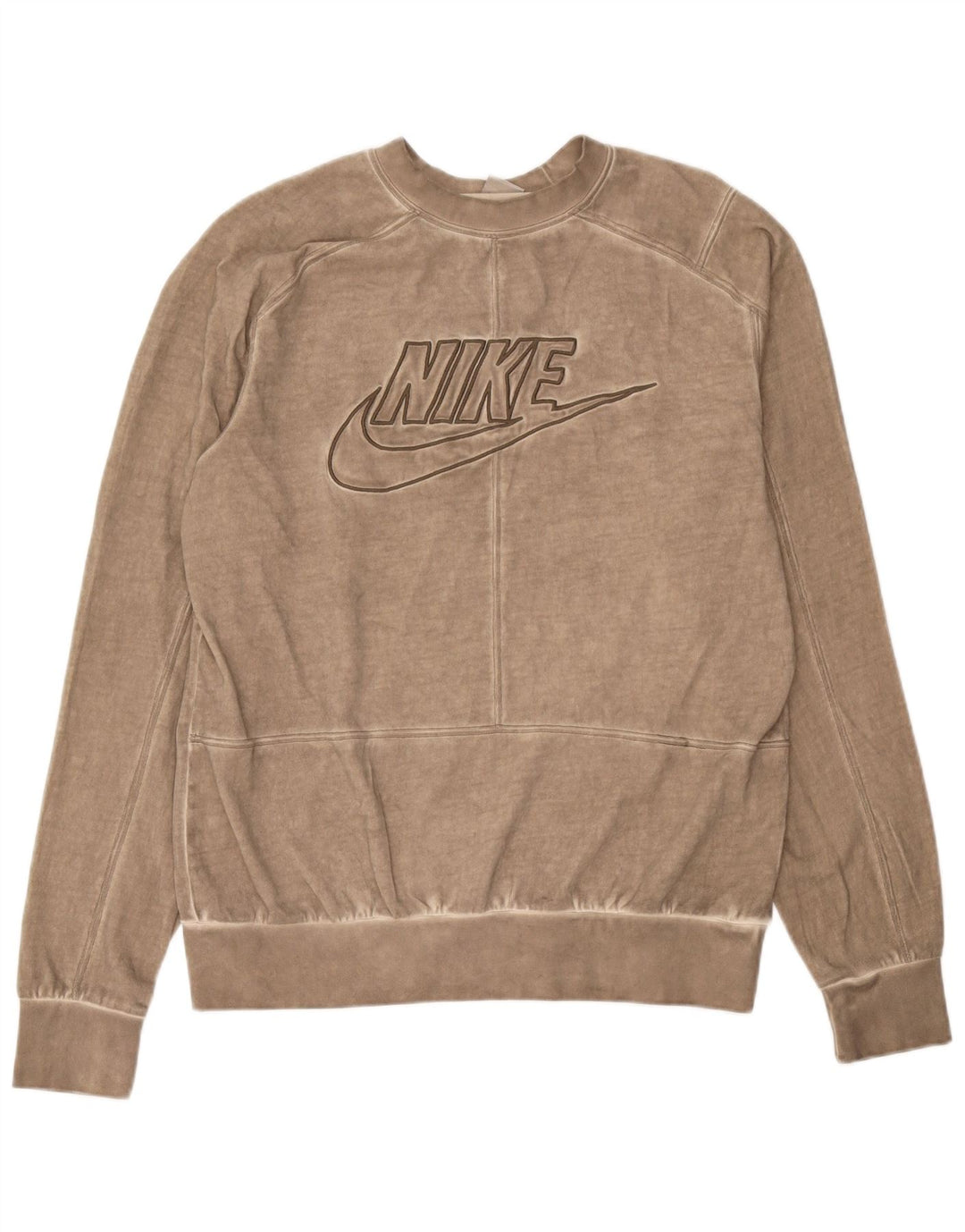 Nike Sweat-shirt graphique en coton beige moyen pour homme