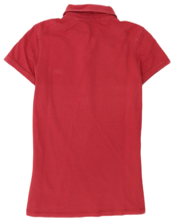 Napapijri Chemise Geographic Femme UK 12 Coton Rouge Moyen