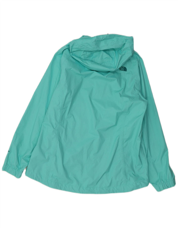 THE NORTH FACE Veste de pluie à capuche Hyvent pour femme UK 18 XL Nylon turquoise