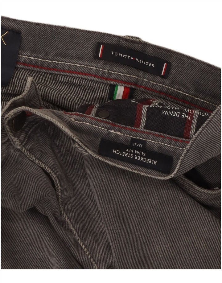 Tommy Hilfiger Jean Slim Bleecker Homme W32 L32 Gris Coton