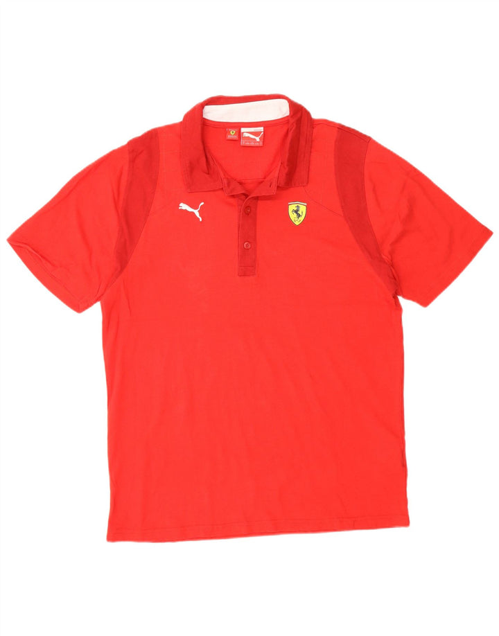 Puma Polo Ferrari Homme Rouge Small Coton