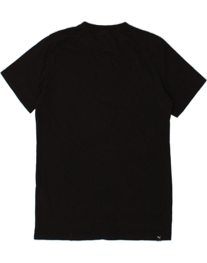 PUMA Boys T-Shirt Top 15-16 Years Black Cotton Vintage Puma and Second-Hand Puma from Messina Hembry 