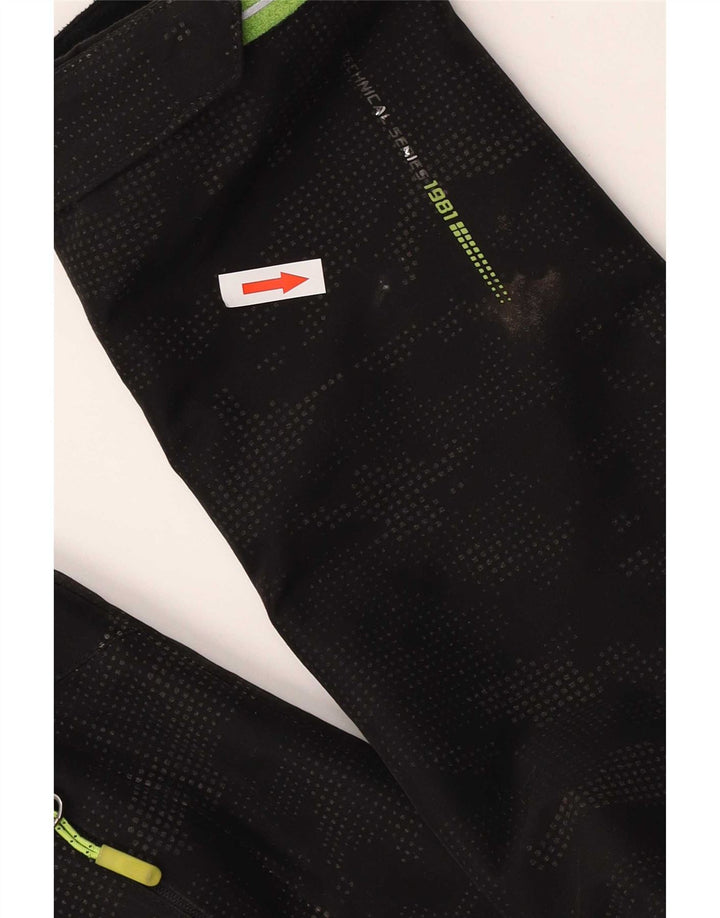 Killtec Veste de pluie à capuche garçon 15-16 ans Noir Polyester