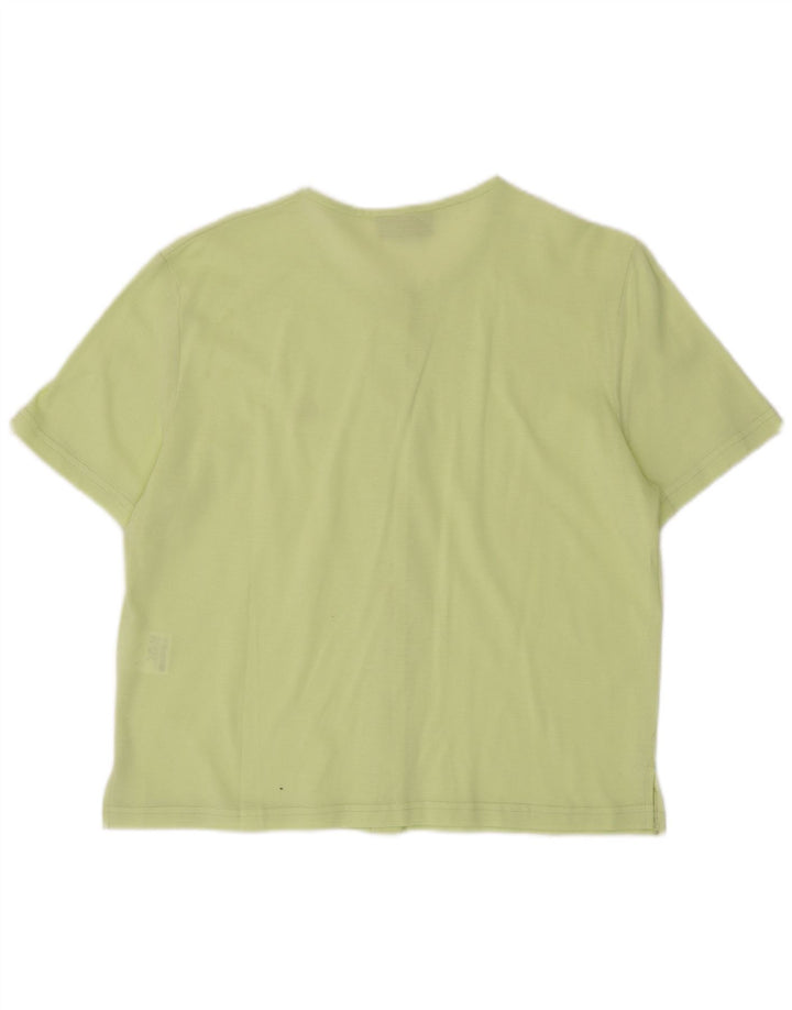 SERGIO TACCHINI Chemisier à manches courtes pour femme IT 48 XL Vert Coton