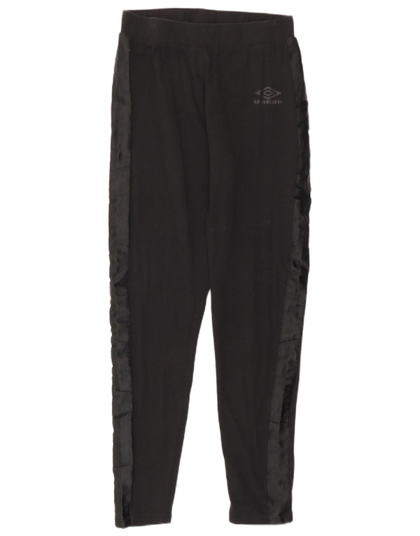 Umbro Leggings Femme UK 44 Large Noir Colorblock Coton