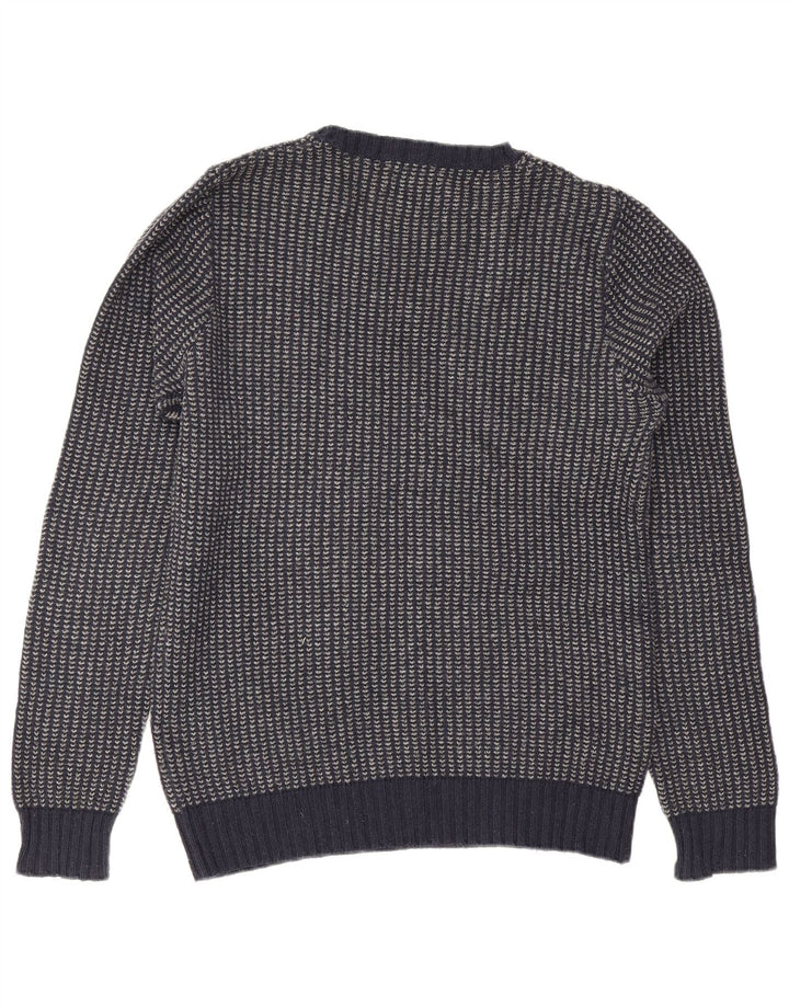 Gant Pull col rond homme en coton rayé bleu marine moyen