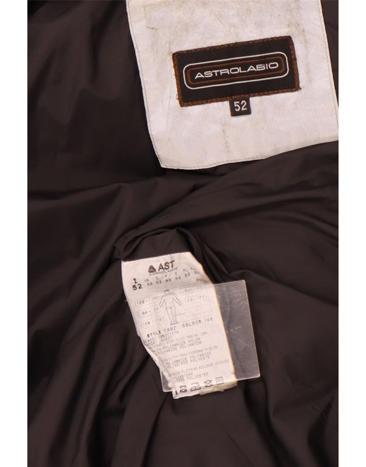 ASTROLABIO Veste matelassée à capuche pour homme UK 42 XL Nylon marron