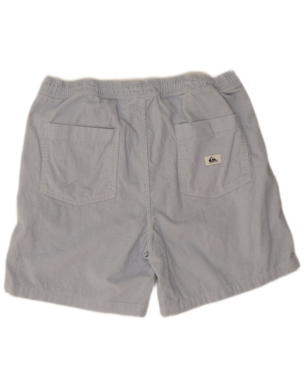 Quiksilver Mens Corduroy Shorts Medium W32 Blue Cotton