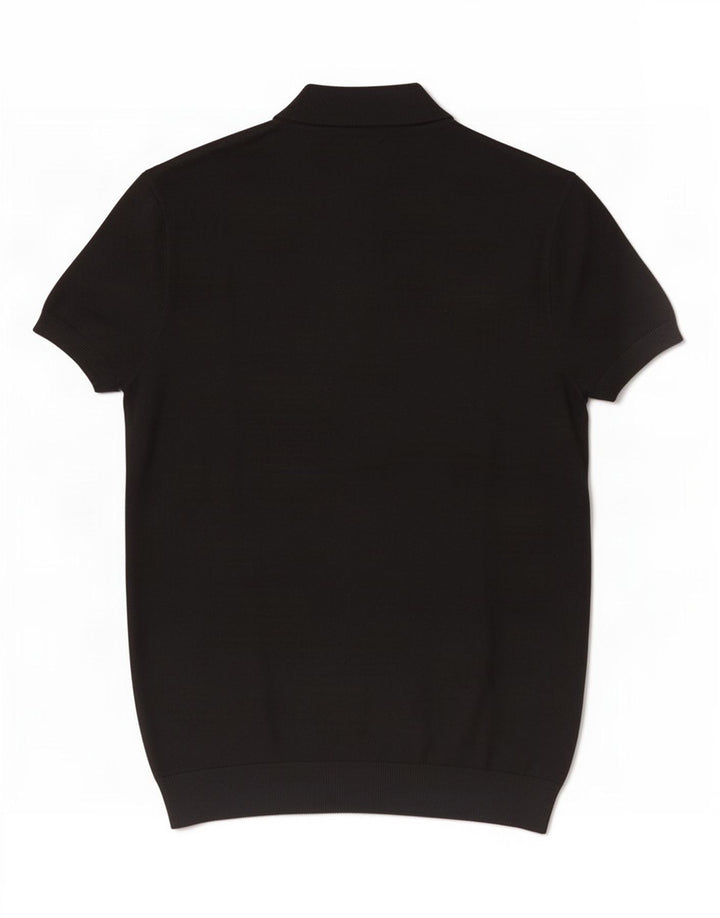 Polo Homme Zara Homme Noir Moyen Viscose