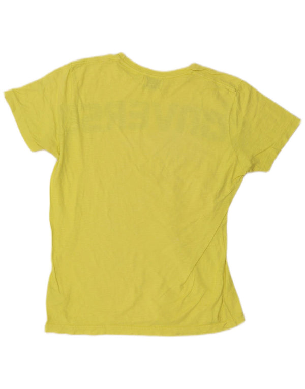 Converse T-Shirt Graphique Homme Jaune Moyen Coton