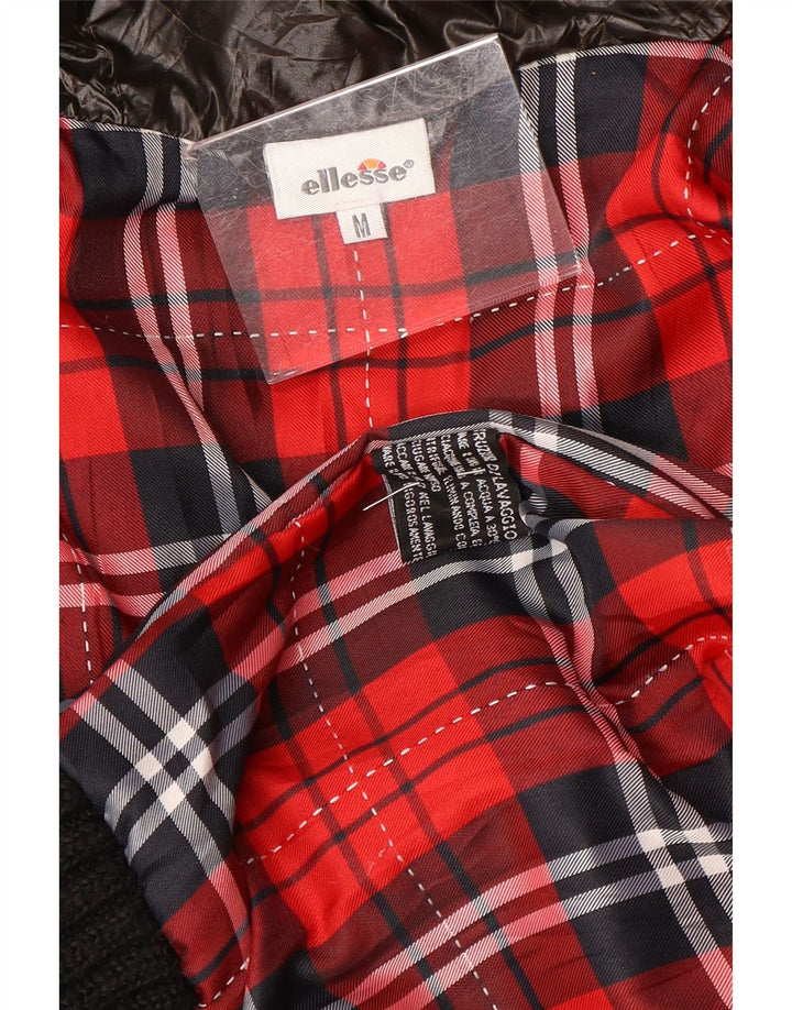 Ellesse Veste matelassée à capuche pour femme UK 14 Medium Noir