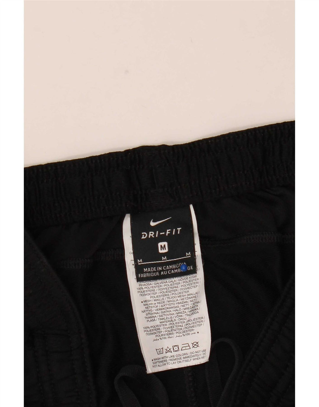 Nike Pantalon de survêtement Dri Fit pour homme en polyester color block noir moyen