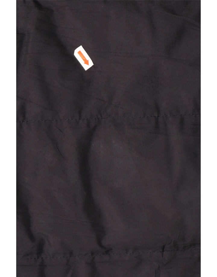 FAY Veste matelassée à capuche pour homme UK 40 Large Bleu Marine Polyester