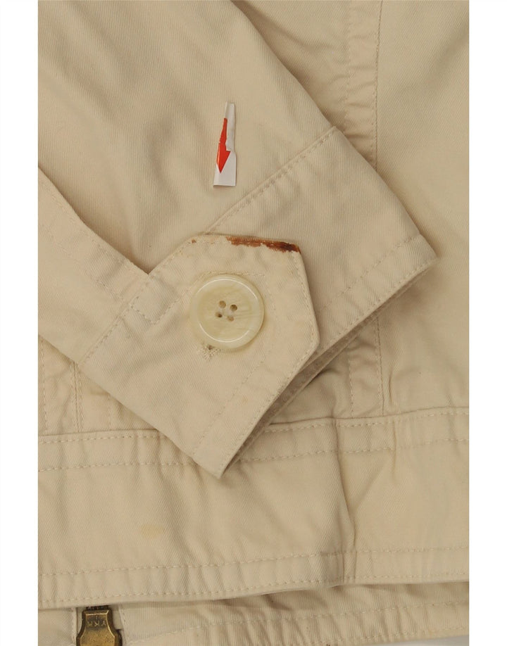 Burberry Veste Bomber Femme UK 14 Coton Beige Moyen