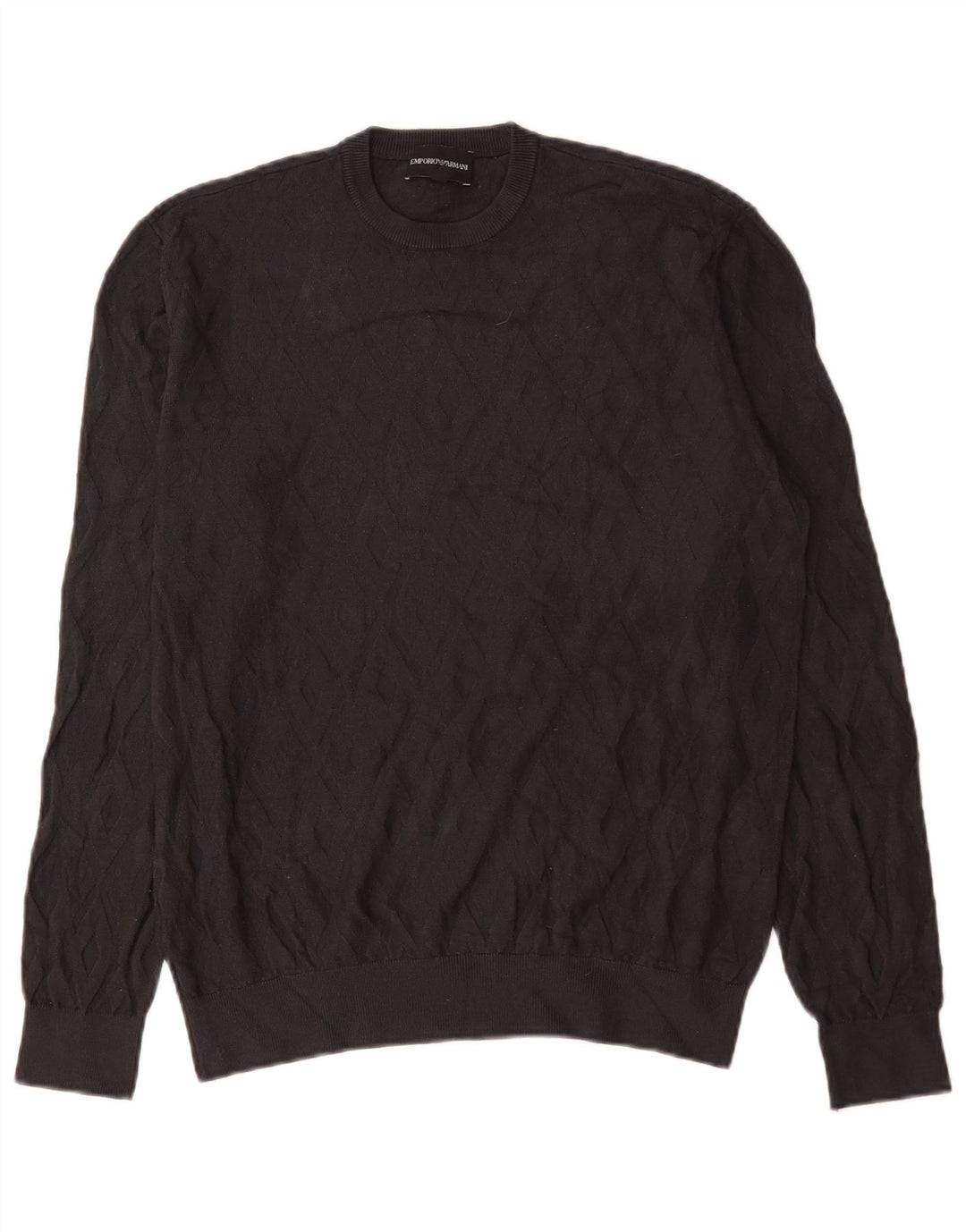 Emporio Armani Pull Col Rond Homme Gris Moyen Viscose