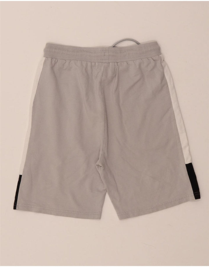 FILA Short de sport garçon 13-14 ans Gris Colorblock Coton