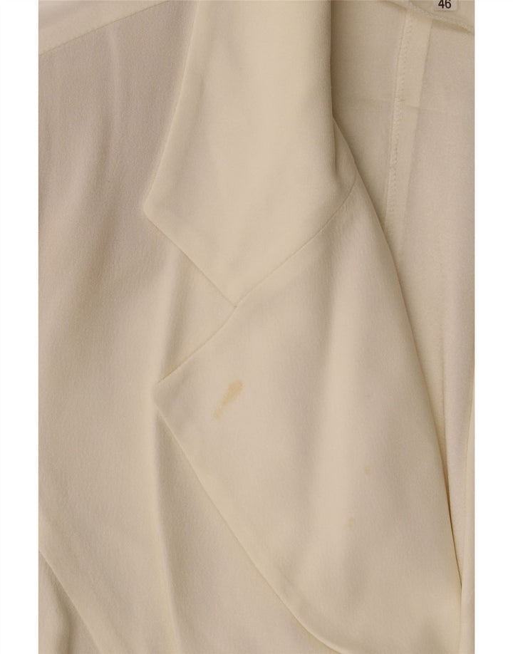 Edward Femme Cardigan Top IT 46 Large Acétate Blanc Cassé