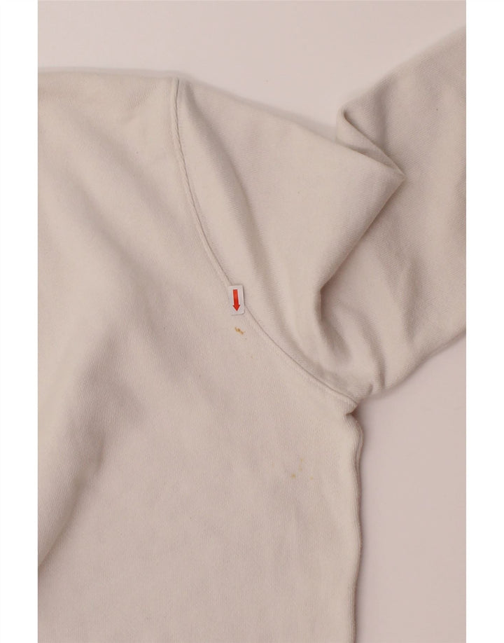 LEVI'S Mens Graphic Sweatshirt Jumper Large White Cotton Vintage Levi's and Second-Hand Levi's from Messina Hembry 
