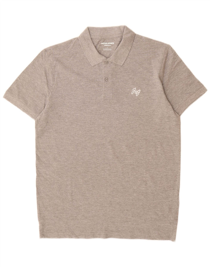 Jack & Jones Polo Homme Large Gris Coton
