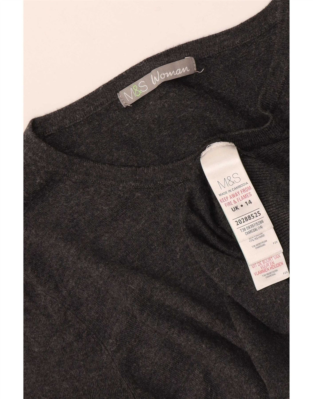Marks & Spencer Cardigan pour femme en viscose gris moyen UK 44