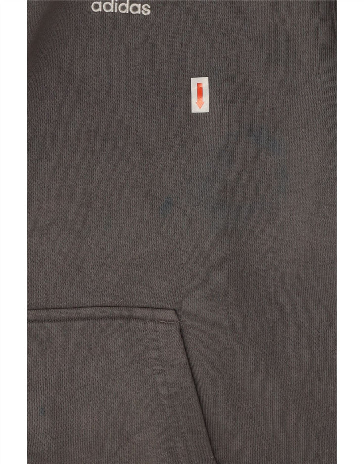 Adidas Pull à capuche pour homme Petit coton gris