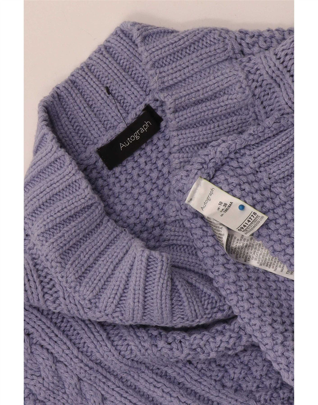 Marks & Spencer Pull col roulé pour femme UK 10 Small Violet