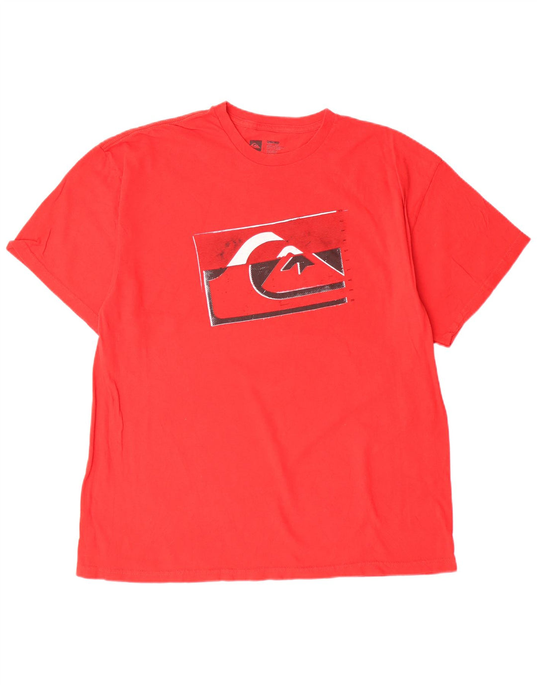 QUIKSILVER T-Shirt Graphique Homme XL Rouge Coton