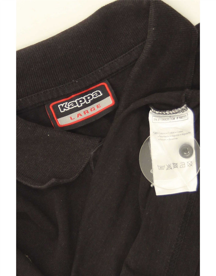 Kappa Polo Homme Grand Noir Coton