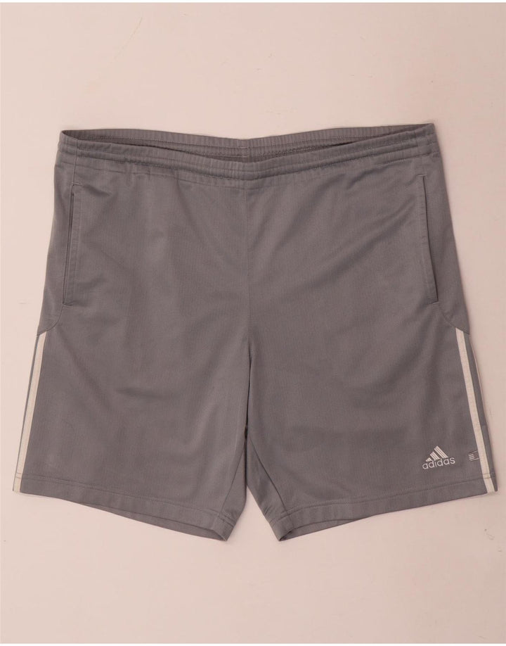 Adidas Short de sport pour homme Large Gris Polyester