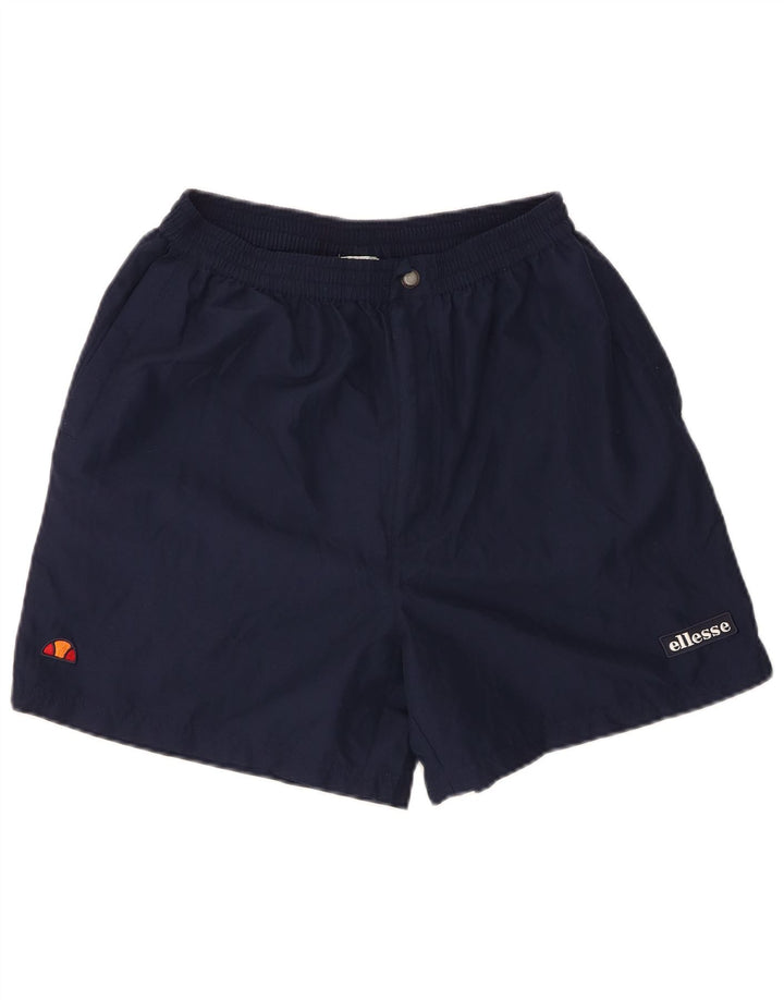 Ellesse Short décontracté pour homme Large W36 Bleu marine Polyester