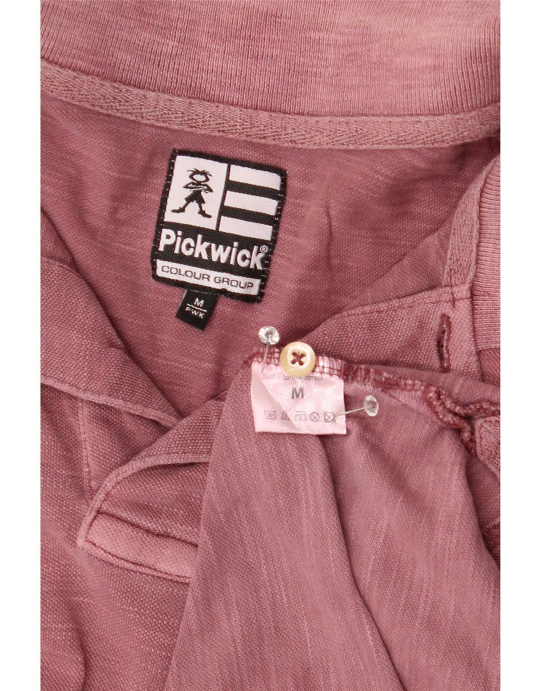Pickwick Polo Homme Rose Moyen Coton