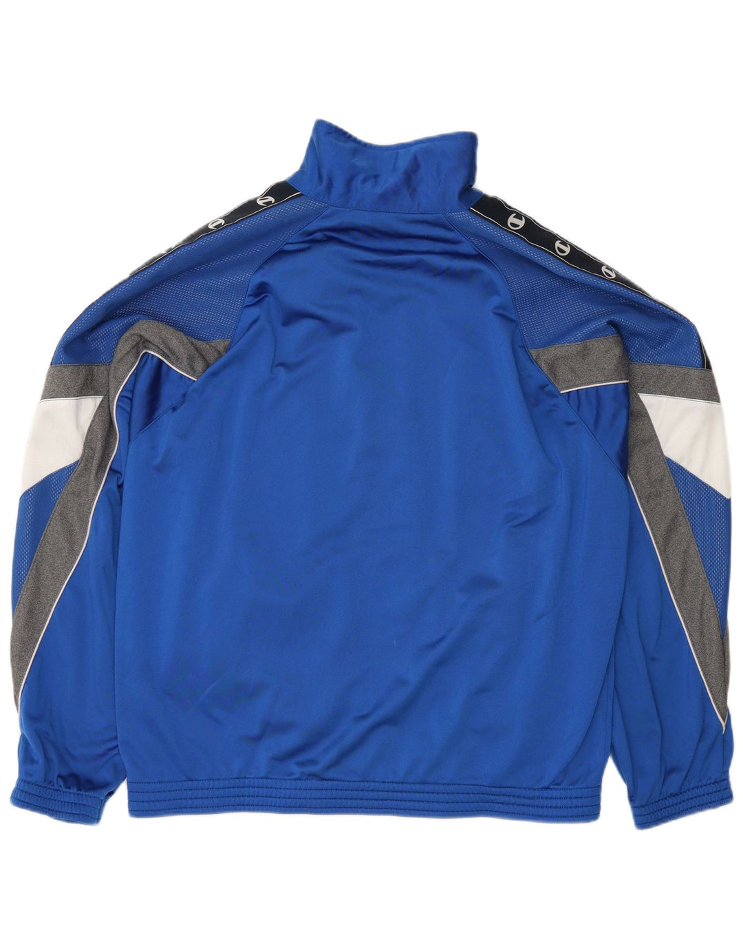 Champion Veste de survêtement graphique pour hommes, grand bleu, polyester color block