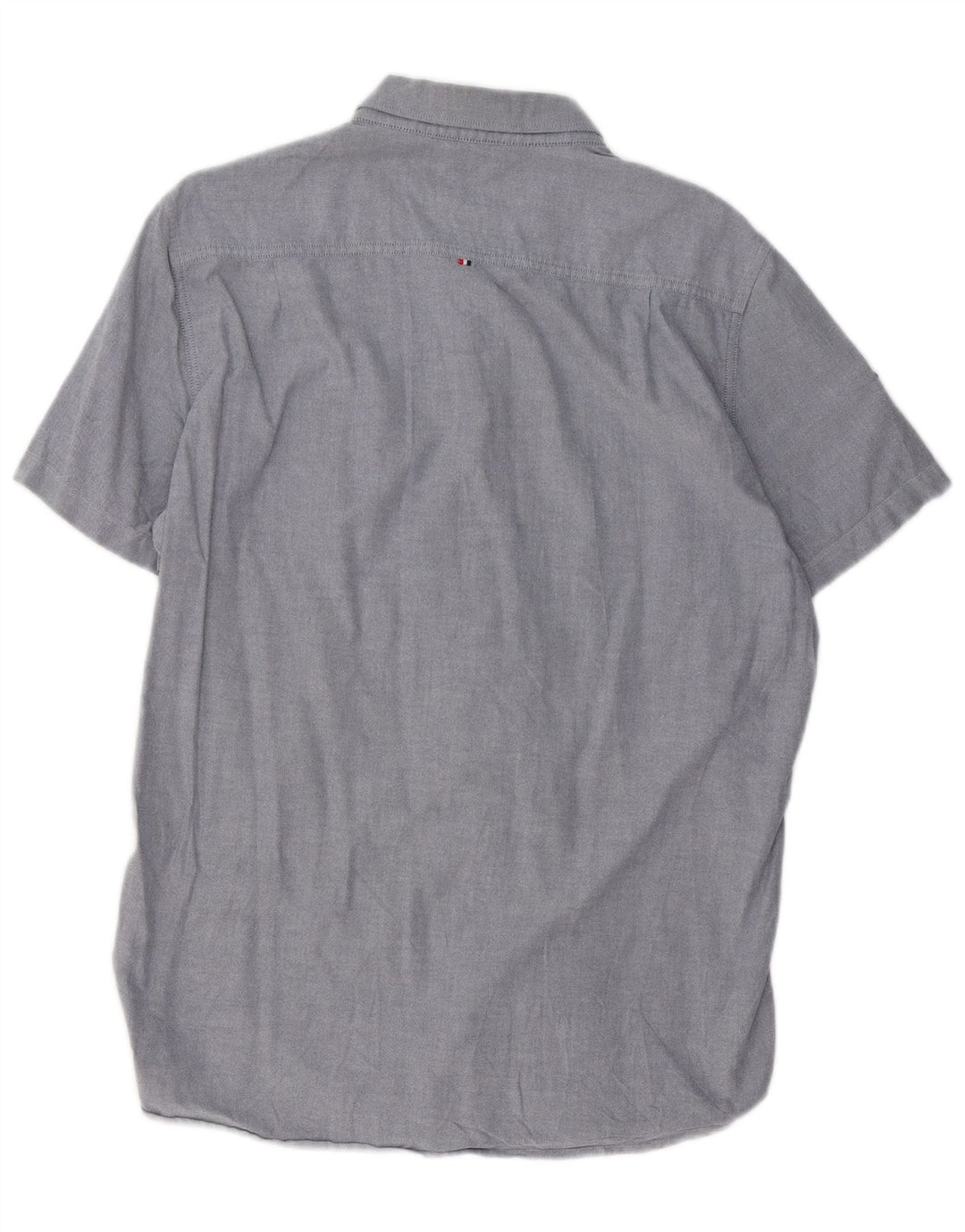 SUPERDRY Chemise à Manches Courtes Homme XL Bleu Coton