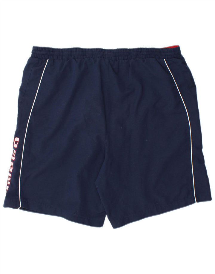 Umbro Short de Bain Graphique Homme Large Bleu Marine Polyester