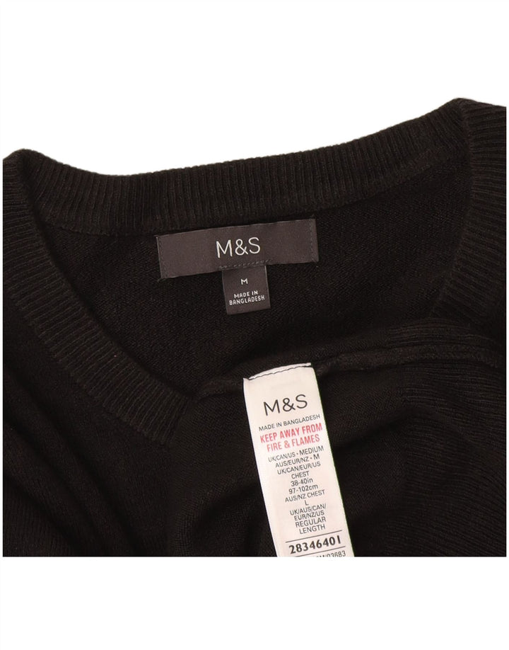 Marks & Spencer Pull à col rond pour homme UK 38/40 Gris moyen Acrylique