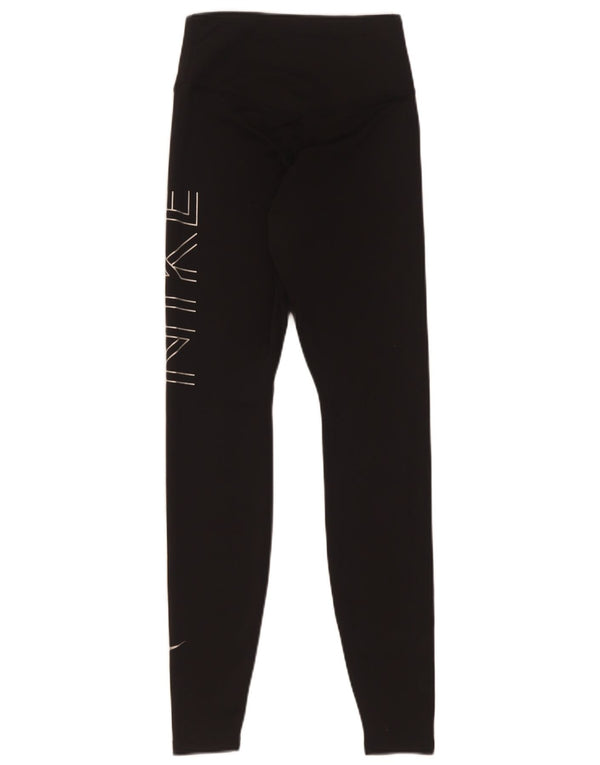Legging Nike Dri Fit Graphic pour femme UK 4 XS Noir Polyester