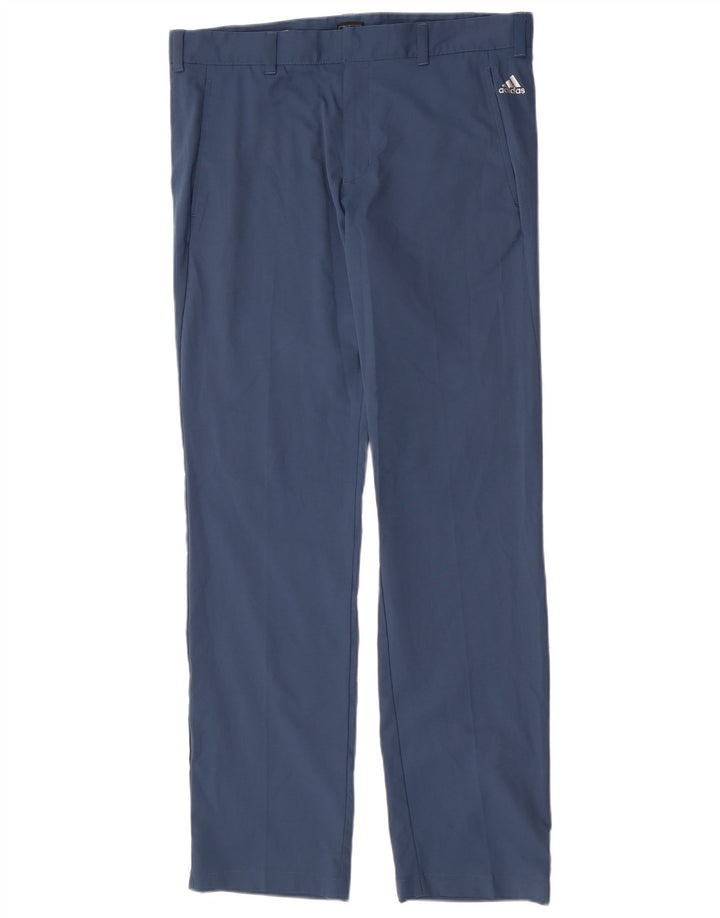 Adidas Pantalon Chino Droit Homme W34 L34 Bleu Polyester